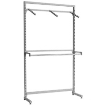 Professional customized Clothing Display Racking Garments Shelves Chromed Clothes Rack
